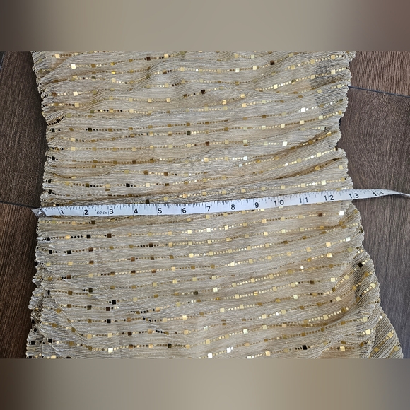Superdown Sparkling Gold Mini Dress - Picture 8 of 9